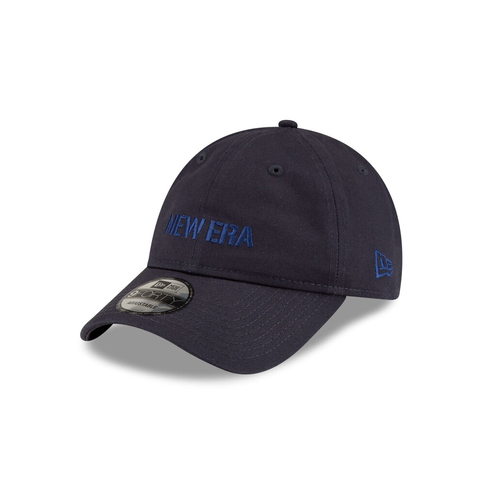 New Era Cap Metal Buckle Navy 9FORTY Unstructured Adjustable Hat - One Size